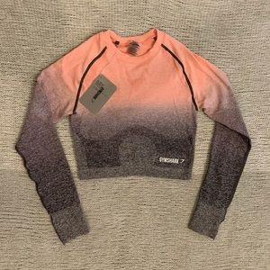 Gymshark ombré crop top